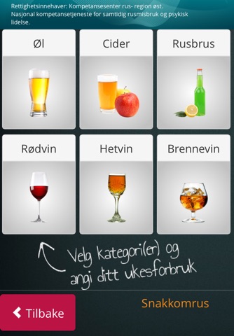 Alkoholenhetskalkulator screenshot 2