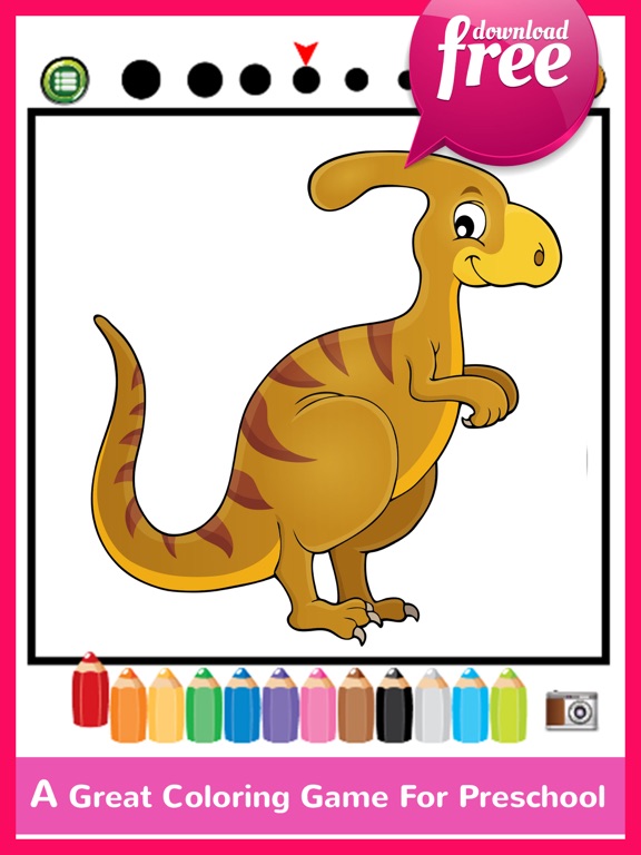 Screenshot #5 pour DinoArt Dinosaurs Coloring Book For Kids & Toddler