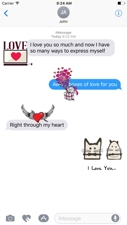 LOVe & HEARTs Stickers for iMessage