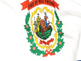 West Virginia Flag Stickers