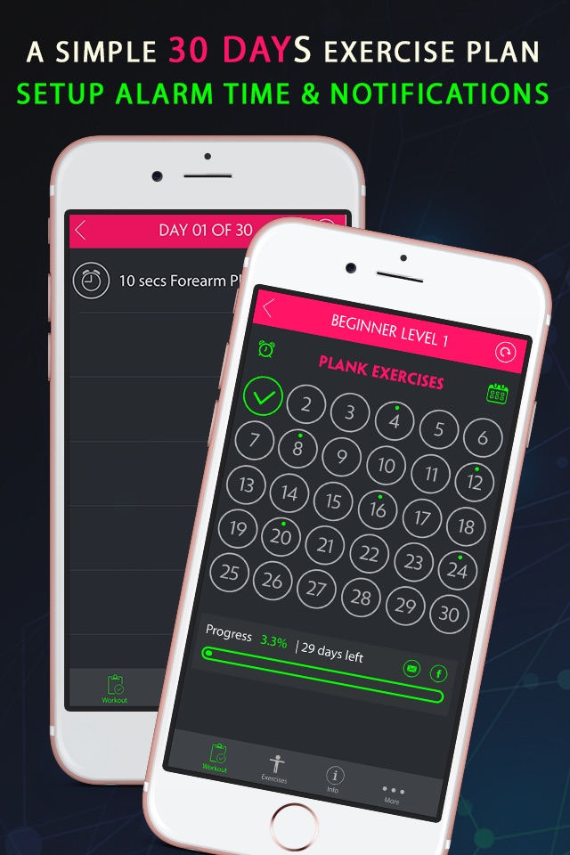 30 Day Plank Fitness Challenges Workout screenshot 4