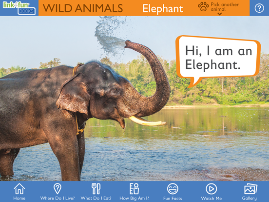 Link4Fun Animal Books iPad screenshot 1 - Education app