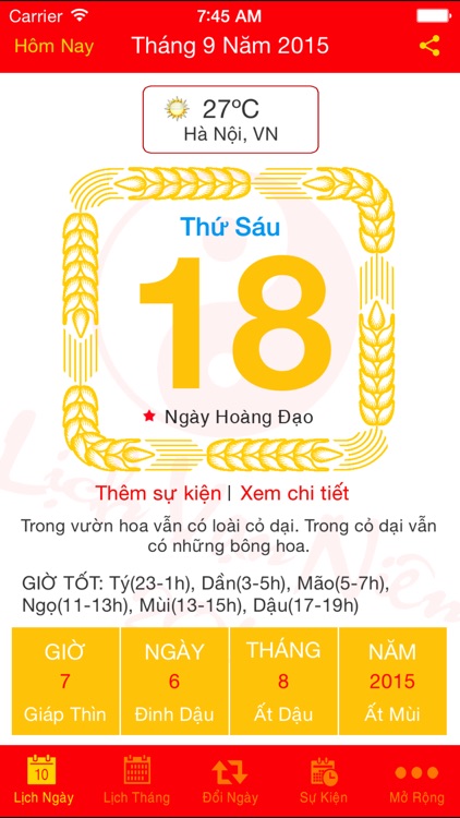 Lịch Vạn Niên 2016 Bính Thân