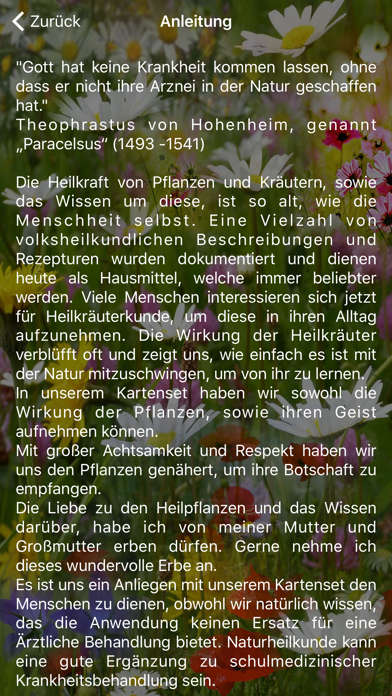 Heilpflanzen Karten iPhone screenshot