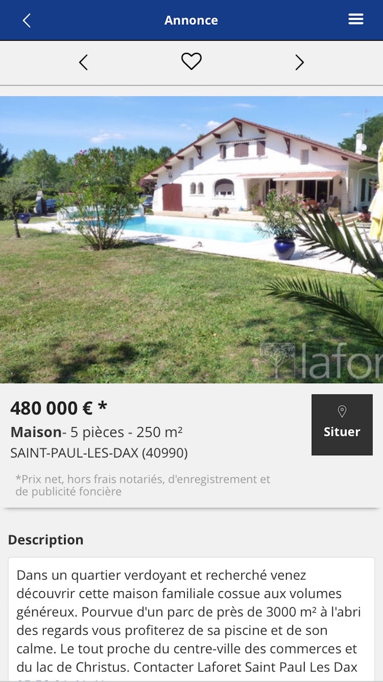 AGENCE IMMOBILIERE LAFORET DAX