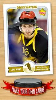 hockey card maker - make your own custom hockey cards with starr cards iphone screenshot 1