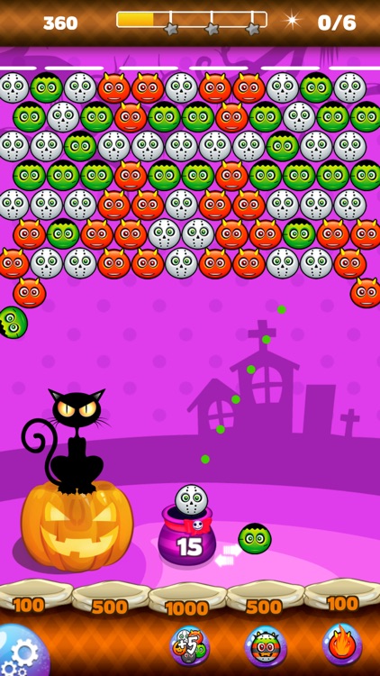 Bubble Shooter Halloween Sweet by YURY KALIANCHUK