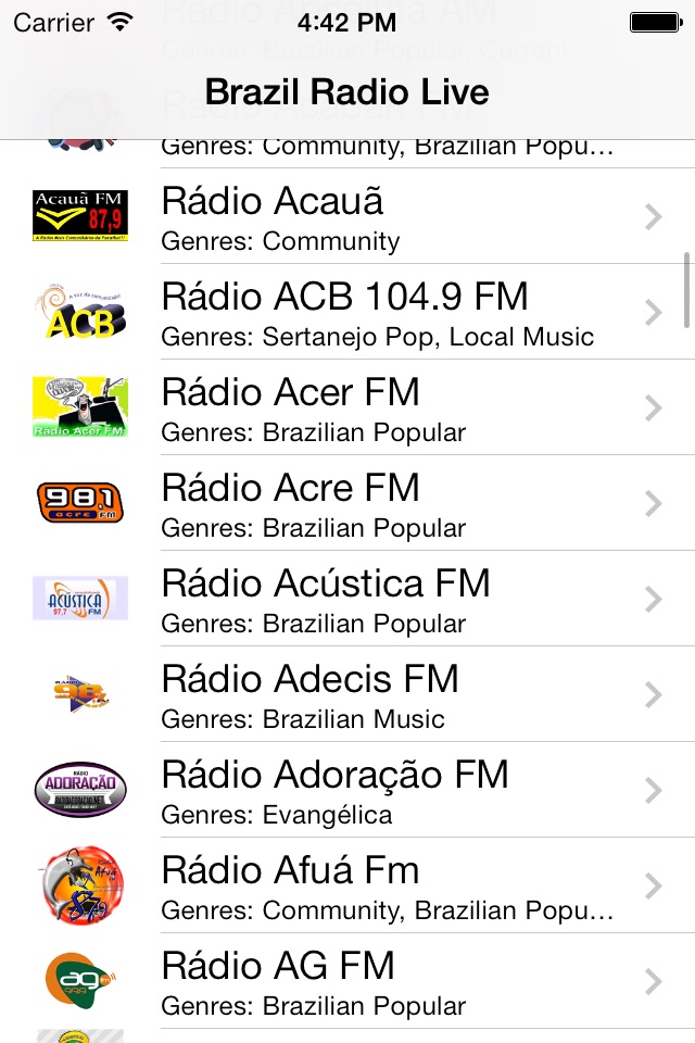 Brazil Radio Live Player (Brasília / Portuguese / português / Brasil rádio) screenshot 2