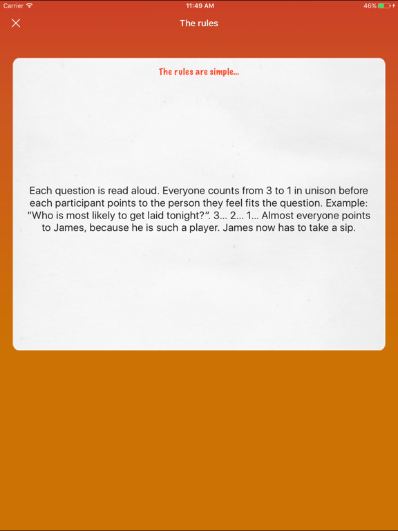 Screenshot #6 pour Drinking Game (“Most likely to…”)