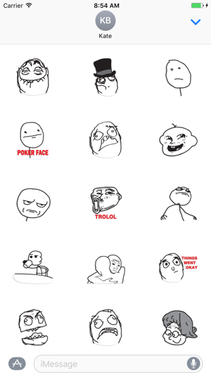 Meme - poker faces stickers pack(圖3)-速報App