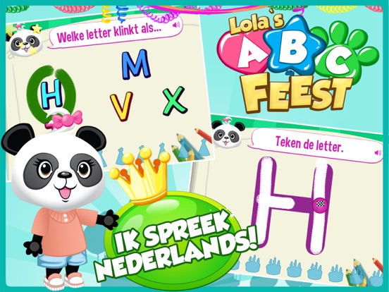 Lola's ABC-feest - Leren lezen iPad app afbeelding 1