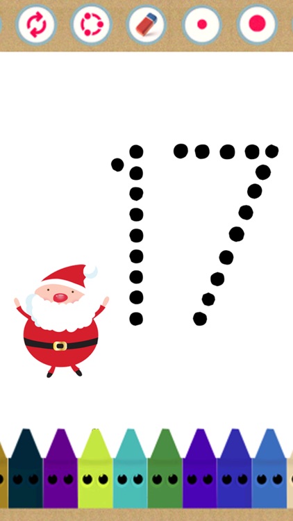 Christmas Number Tracing: Education Game