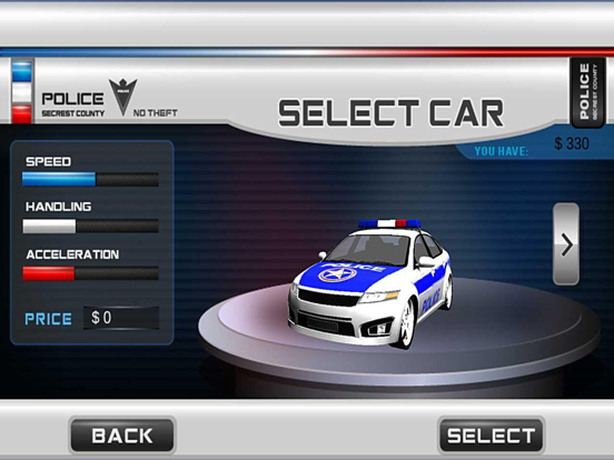 3D politie auto Drijven Simulator Spelletjes iPad app afbeelding 5
