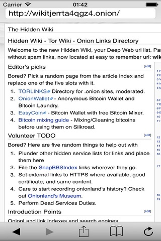 Red Onion - Tor Browser screenshot 3