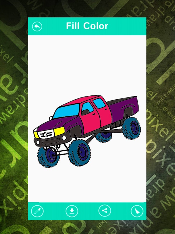 Screenshot #6 pour Vehicle Coloring Book-Car Drawing & Painting Pages