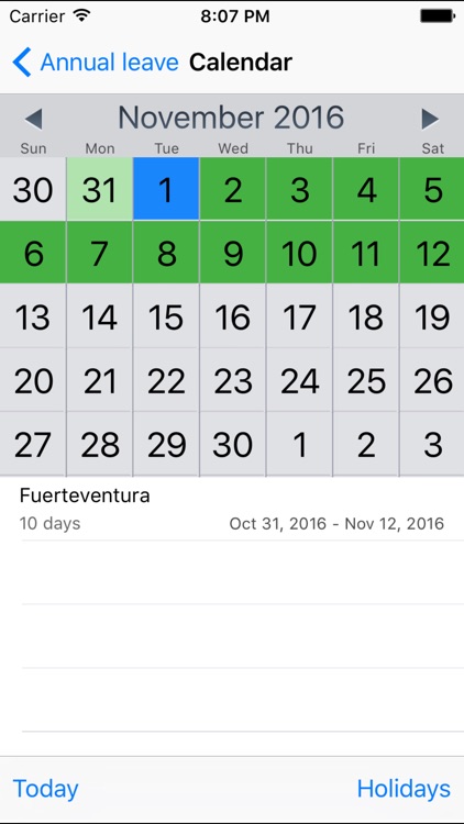 Annual Leave Pro screenshot-3