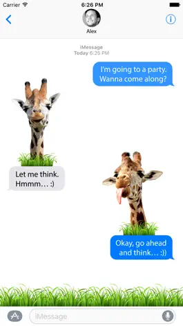 Game screenshot Free Stickers - Live Giraffes 2 apk