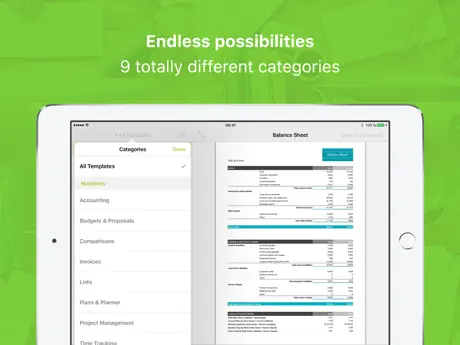 Templates for Numbers Professional