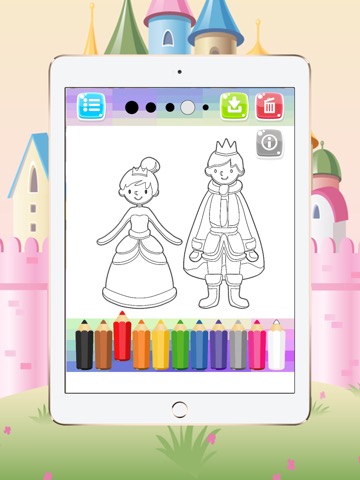 Princess Coloring Book ぬりえ 楽しい 無料のおすすめ画像4