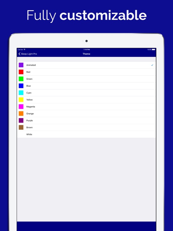 Sleep Light Pro iPad screenshot