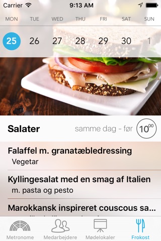 Metronome Medarbejder app screenshot 3