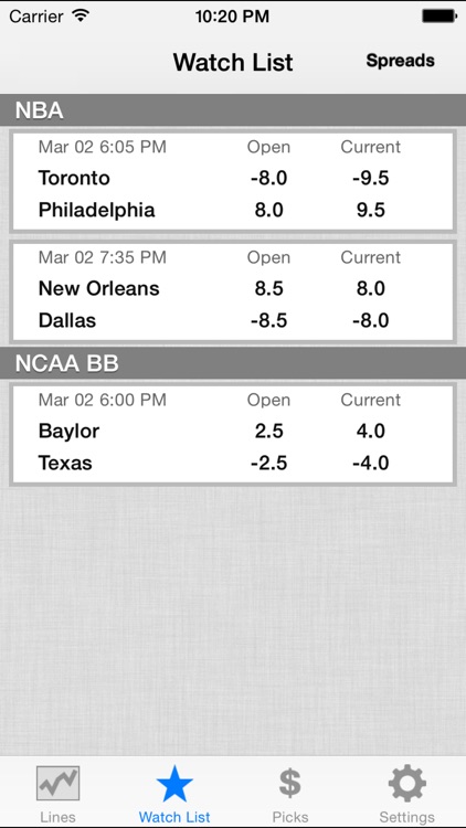 Odds Insider - Live Sports Betting Odds & Picks