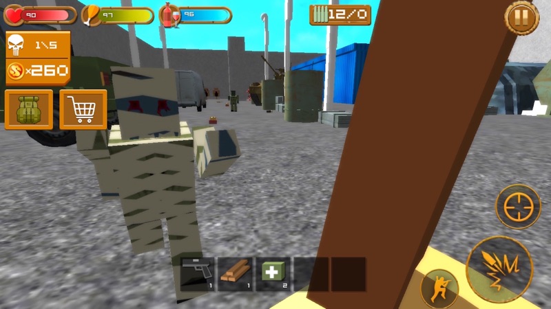 Pixel Shooting Wars 3D - Block Gun Battle screenshot 2