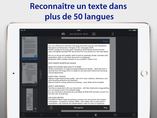 Screenshot #6 pour SharpScan: PDF scanner + OCR