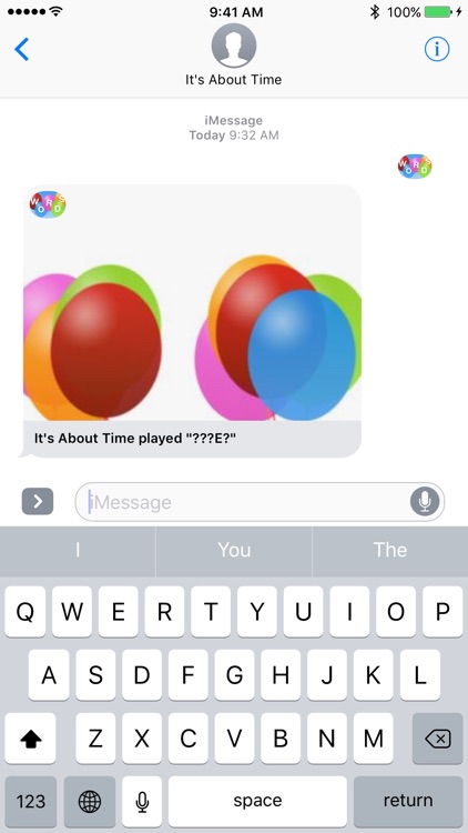 Words Hanging for iMessages