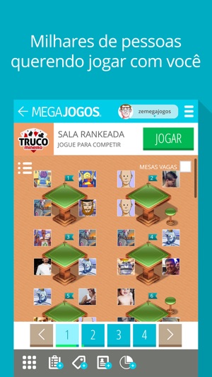 MegaJogos Online - Jogue Buraco, Tranca, Poker, Truco, Dominó