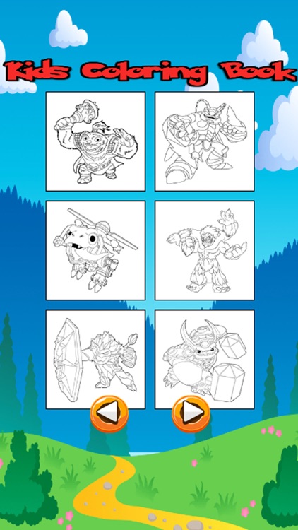Cartoon Characters Coloring Book for Kid & Toddler
