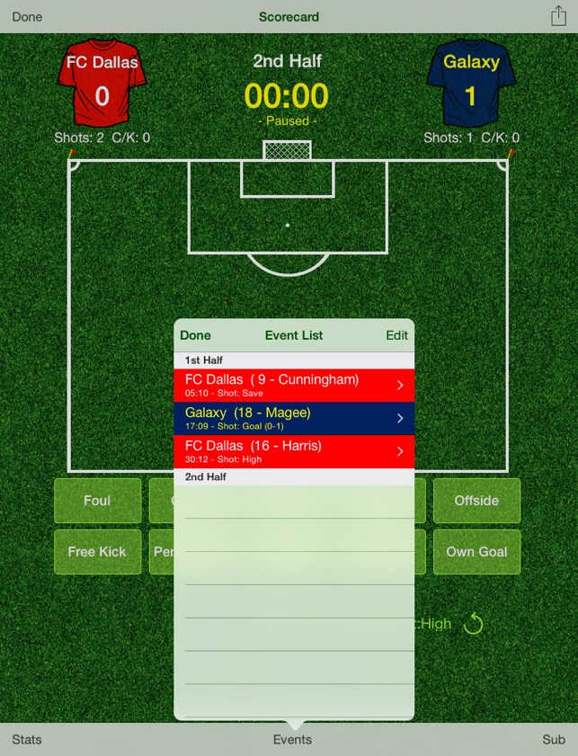 Soccer Stats at App Store downloads and cost estimates and app