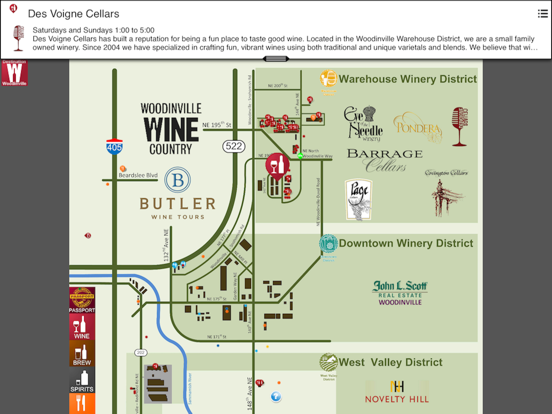 Screenshot #6 pour Destination Woodinville Winery List