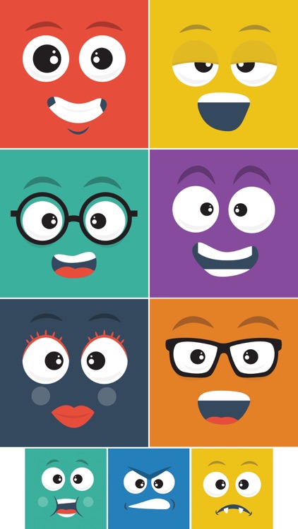 Square Face Stickers