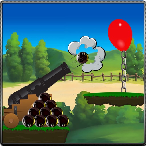 Cannon Balloon Burst Icon