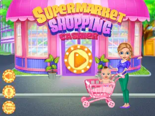 Captura 5 Supermercado Compras Cajero Juego para niños iphone
