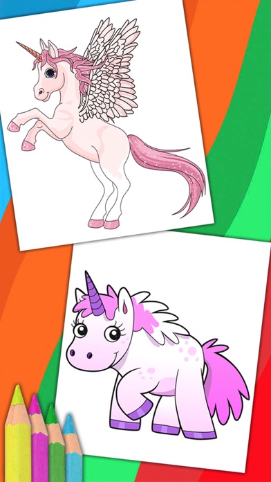 Screenshot #2 pour Unicorn & pegasus pages à colorier