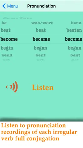 Game screenshot iRRegular Verbs English Only hack