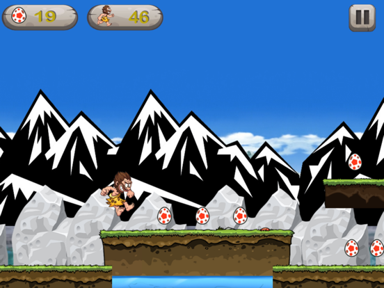 Caveman Hero - Run and Jump Collect Dinosaur Eggs iPad screenshot