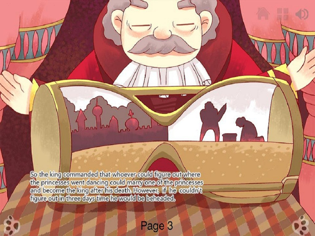 ‎Twelve Dancing Princesses Interactive Book iBigToy Screenshot