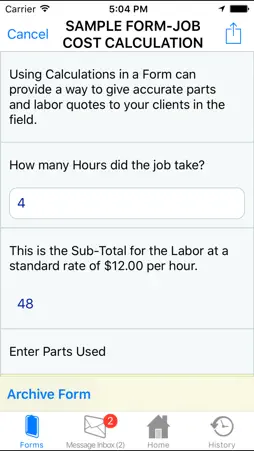 Advanced Wireless Forms screenshot 1