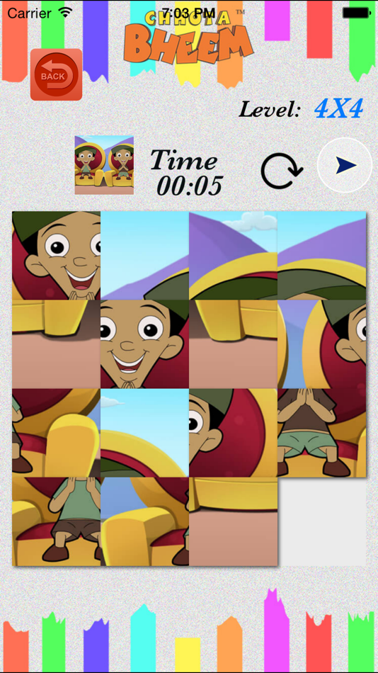 #4. Sliding Puzzle With Bheem (iOS) 由: Chotta Bheem