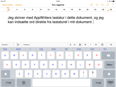 AppWriter Dansk screenshot 4