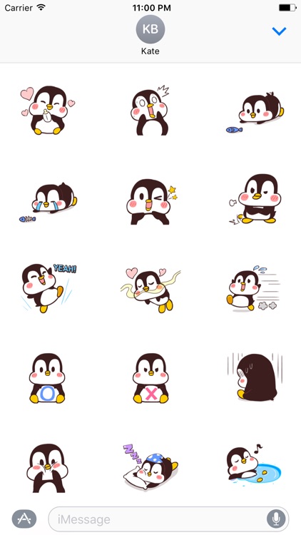 Chubby Cute Penguin Sticker