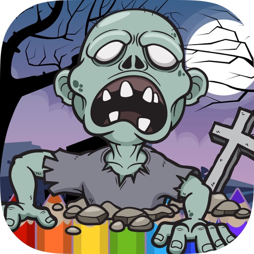 Zombie Coloring Book - Painting Game for Kids icon