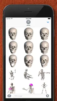 skelly stickers: skulls and skeletons iphone screenshot 2
