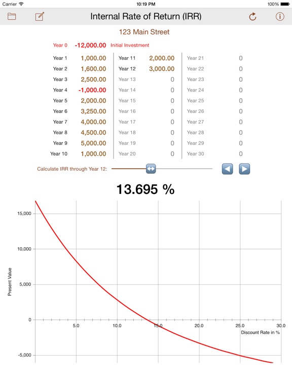 Screenshot #4 pour Quick Internal Rate of Return (IRR)