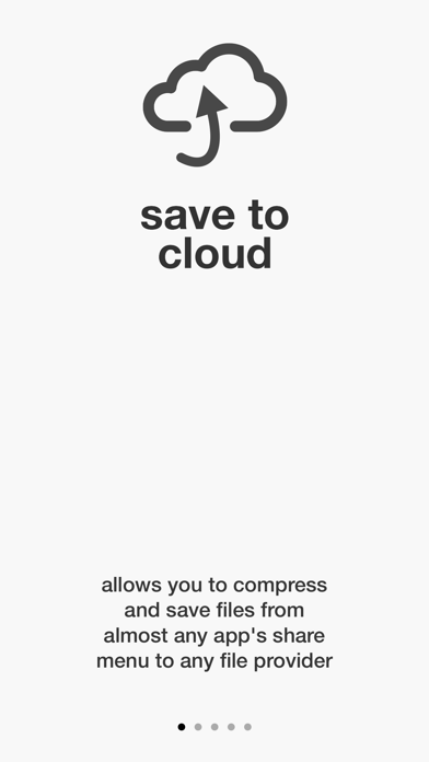 Screenshot #1 pour Save to Cloud - zip & save