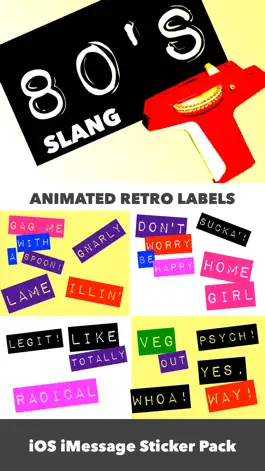 Game screenshot 80's Slang: Retro Labeler apk