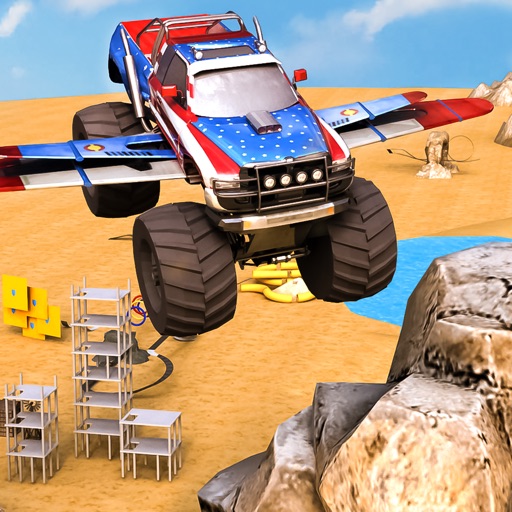 Realistic 3D Monster Truck Park Free Racing Game Icon